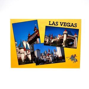Vintage Postcard Excalibur Castle Casino Hotel Las Vegas King Arthur NV 377 Card